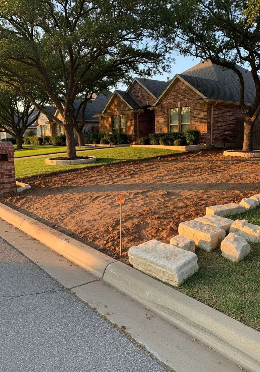 Service professional at a Mineral Wells home with typical neighborhood setting.